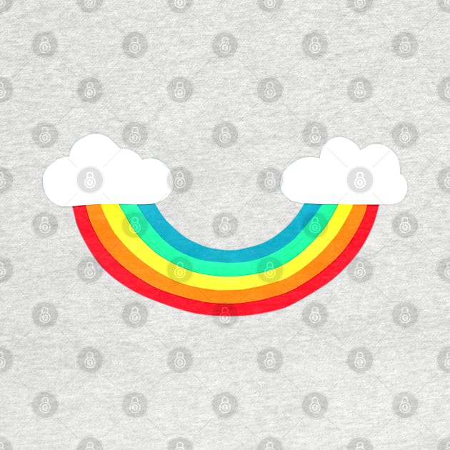 funny Rainbow cloud in the smile by denissoe